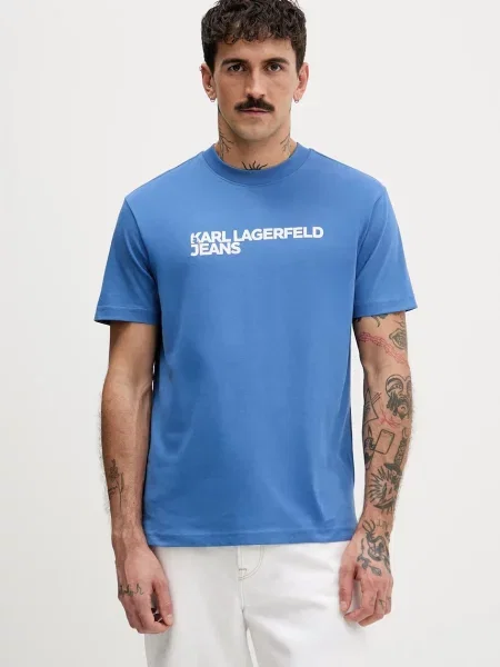 Karl Lagerfeld Jeans tričko fialové