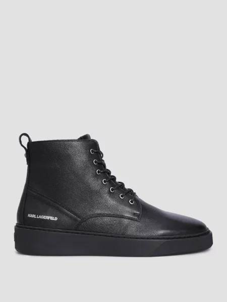 Кожаные кроссовки Karl Lagerfeld черные