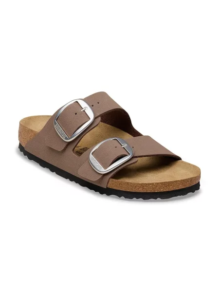 Birkenstock klapki Arizona Big Buckle brązowe
