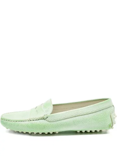 Pantofi loafer Tod's din piele verde