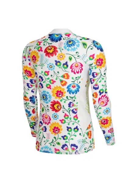 Koszulka Sportowa Rashguard MMA EXTREME HOBBY FOLK 2 biała