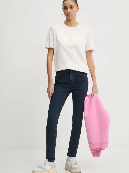 Kavbojke Tommy Jeans mornarsko modra