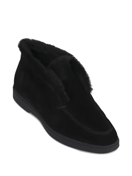 Pantofi loafer Santoni negru