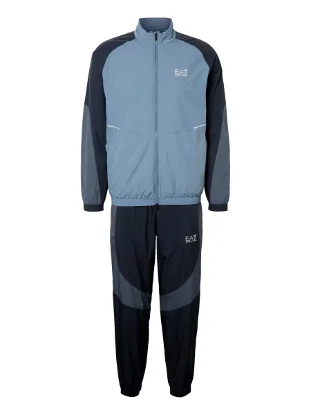 Emporio Armani Costum de trening bleumarin / opal / albastru închis alb
