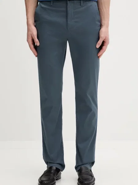 Calvin Klein pantaloni slim fit pentru bărbați din cu albastru