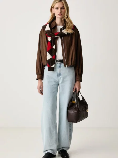 Tricou cu mânecă lungă Tommy Hilfiger bej