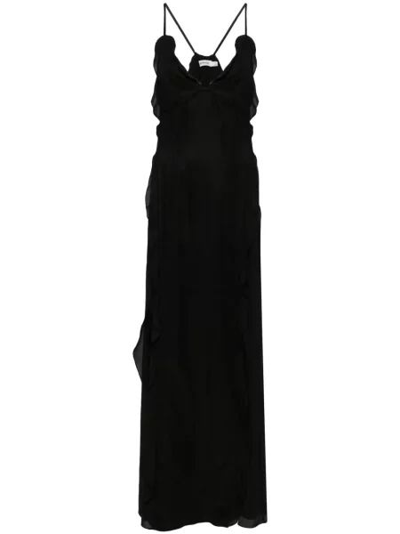 Rochie maxi Simkhai cu volane de costum negru