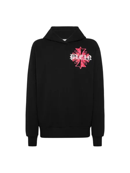 Bluza z kapturem Philipp Plein z kapturem czarna
