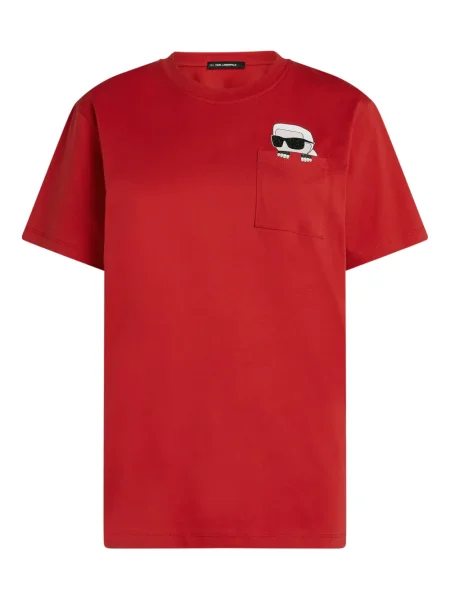 Kryształ górski koszulka Karl Lagerfeld czerwona