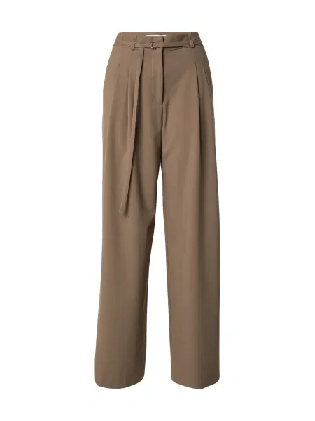 EDITED Pantaloni cu dungă Elna pants' maro