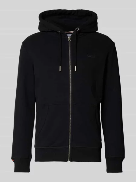Bluza rozpinana z kapturem Superdry czarna