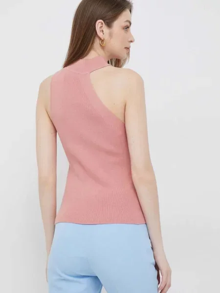 Топ Dkny півгольф рожевий