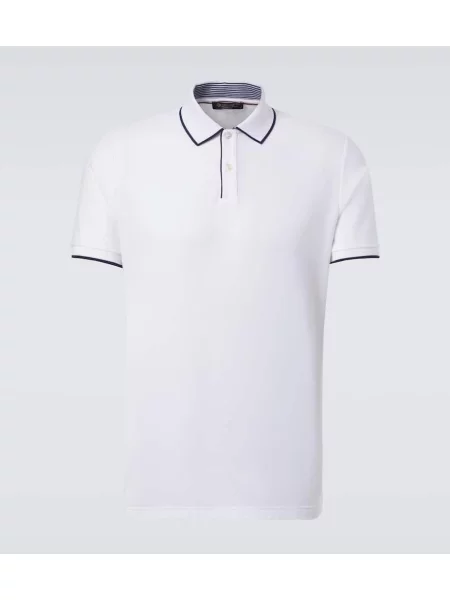 Поло тениска Loro Piana бяло