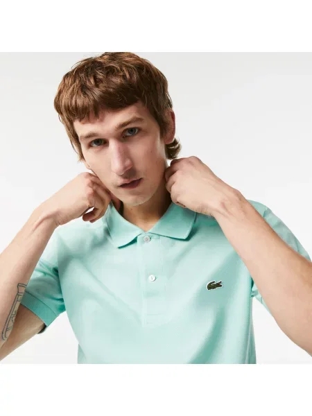Lacoste Koszulka Polo Oryginał Petit Piqué zielona