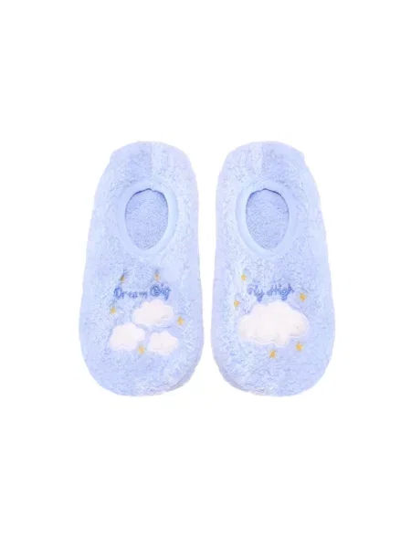 Penti Nogavice PENTI Dream Big Hausschuhsocken mit Wolkenmuster svetlo modra