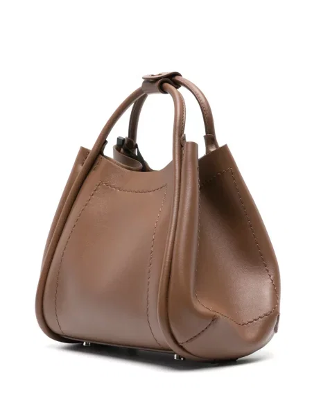 Geantă Max Mara din piele maro