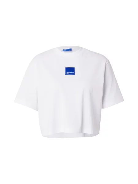 KARL LAGERFELD JEANS Tricou albastru alb
