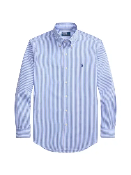 Czapka z daszkiem Polo Ralph Lauren w kratkę z twillu biznesowa niebieska