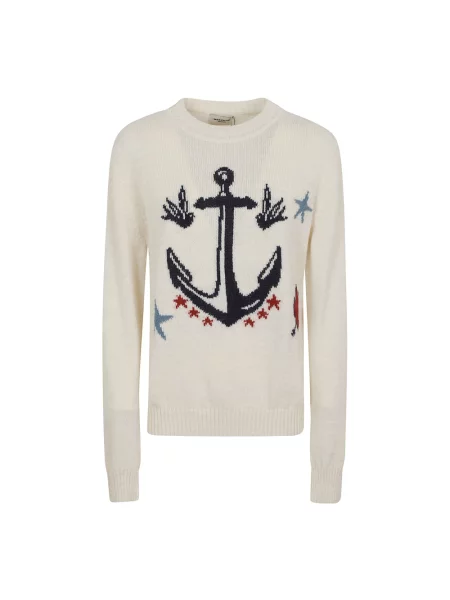 Sweter Weekend Max Mara wełniany biały