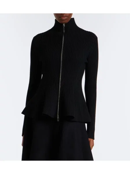 Cardigan Alaïa de lână negru