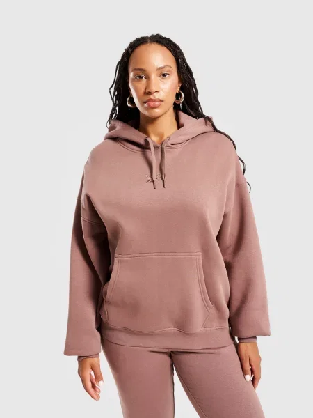 Reebok Bluza Z Kapturem Malie brązowa