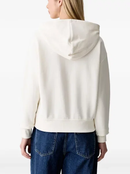 Raštuotas džemperis su gobtuvu Karl Lagerfeld Jeans balta