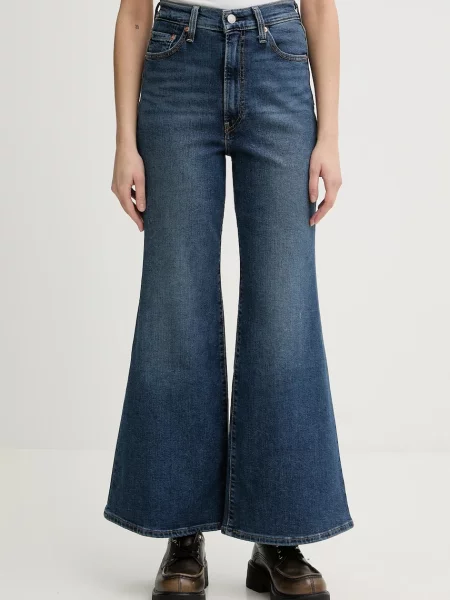 Levi's jeans RIBCAGE BELLS albastru