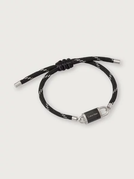 Calvin Klein bransoletka CK Interlock czarna