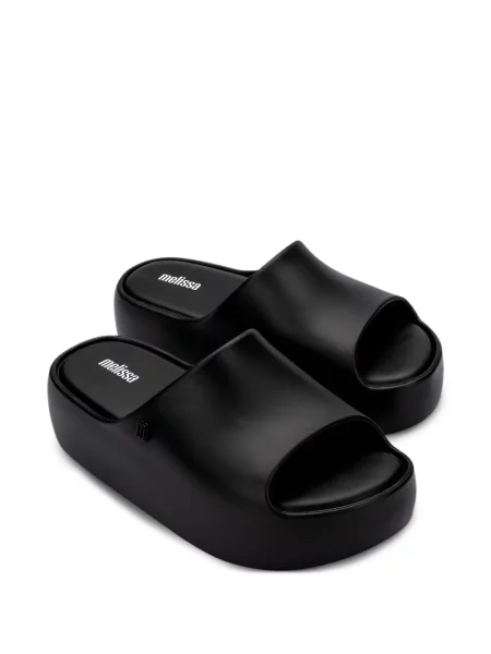 Papuci Melissa cu platformă negru