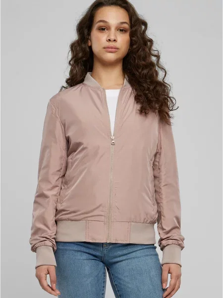 Bunda Urban Classics Ladies Light Bomber Jacket Purple XS fialová