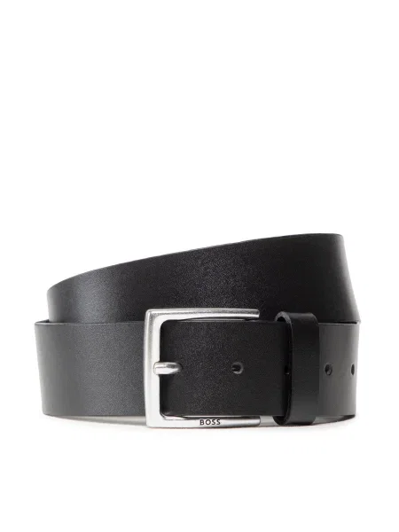 Кожен BOSS мъжки черно