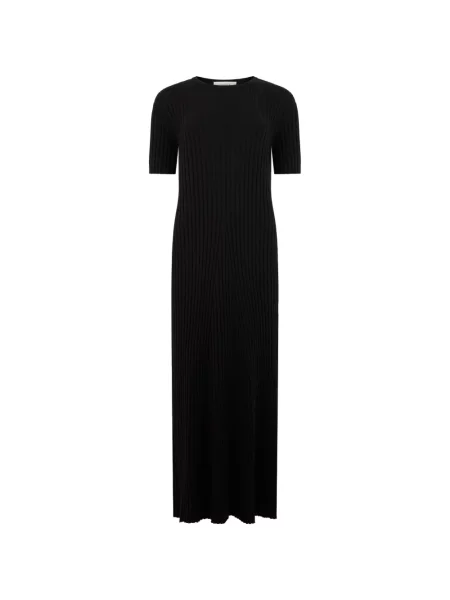 Scurt rochie maxi Lisa Yang tricotate negru