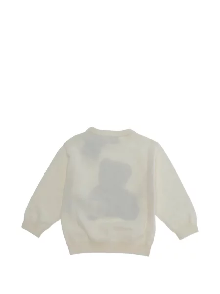 Sweter dziecięcy Moschino biały