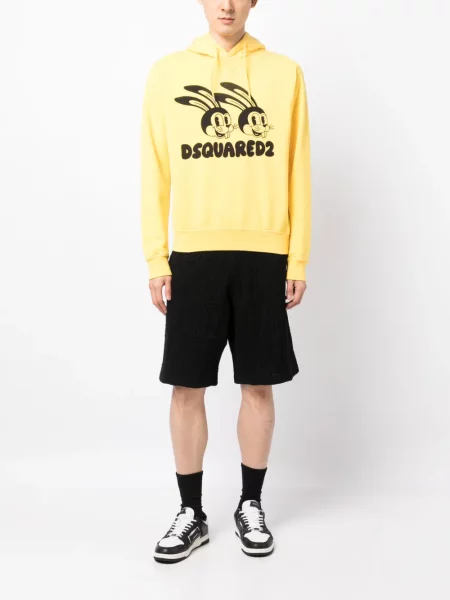 Raštuotos šortai Dsquared2 juoda