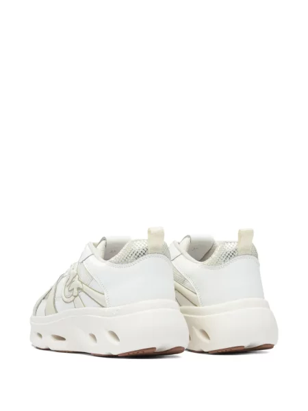 Sneakerși Pinko cu șireturi din dantelă alb