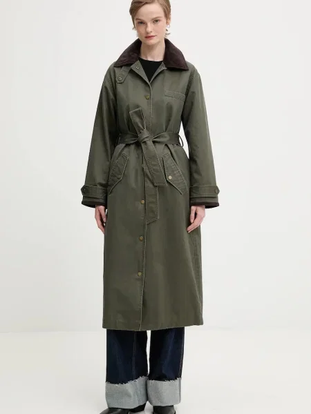 Abercrombie & Fitch palton verde