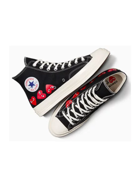 Sneakersy Comme Des Garcons w serca płócienne czarne