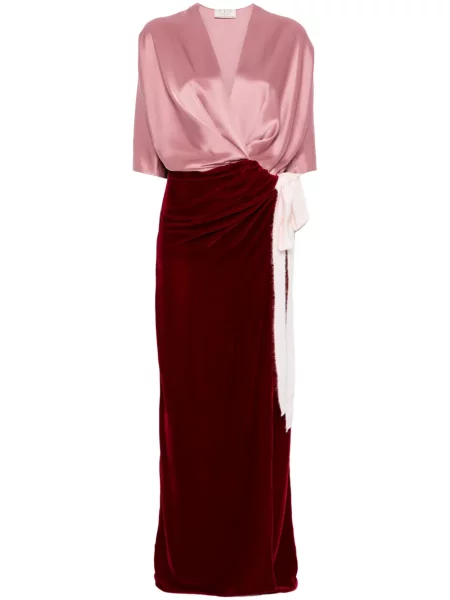 Maksi sukienka maxi V:pm Atelier garniturowa różowa