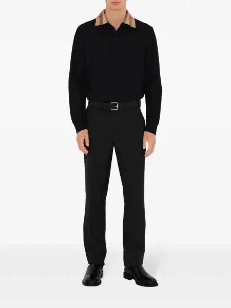 Polo marškinėliai Burberry juoda