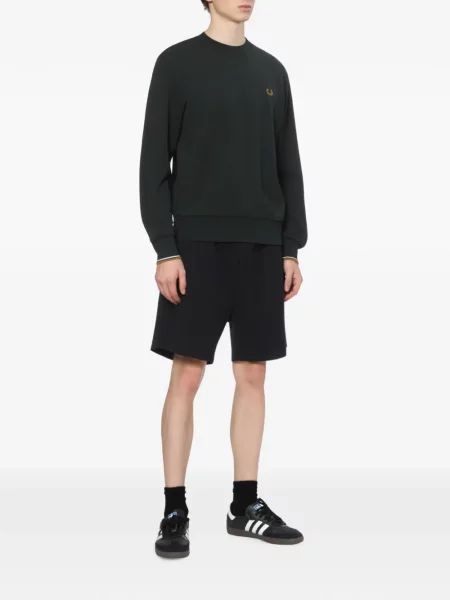 Hanorac Fred Perry cu broderie negru