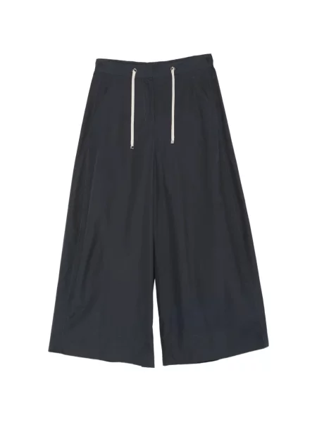 Szerokie sznurek ściągający spodnie Max Mara niebieskie