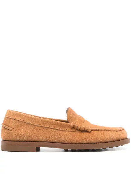 Pantofi loafer Tod's din piele de căprioară maro