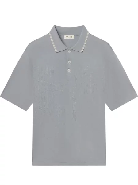 Tricou polo Frame albastru