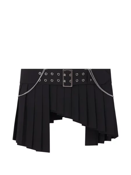 Mini fusta plisata Comme Des Garçons plisată negru