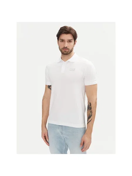Emporio Armani Polo marškinėliai PJVQZ Regular Fit balta