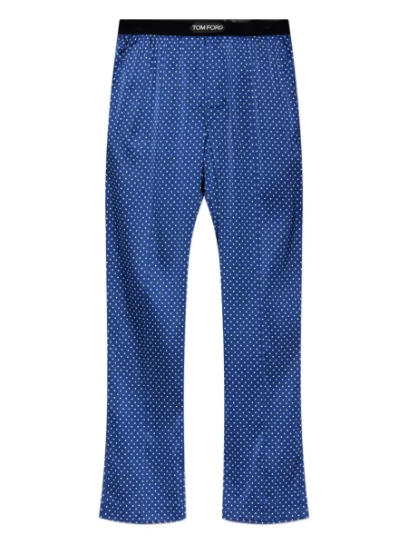 Pantaloni Tom Ford cu buline albastru