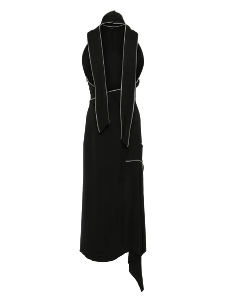 Rochie midi Monse până la genunchi de costum negru