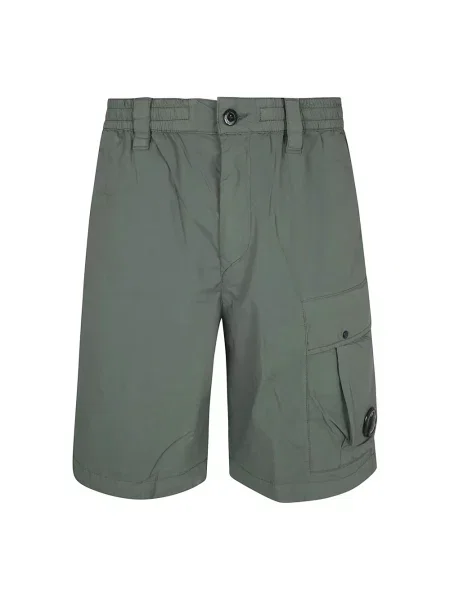 Lniane szorty cargo C.p. Company zielone