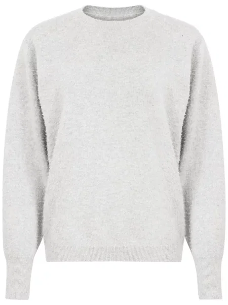 Pulover Maison Margiela din cașmir cu decolteu rotund gri