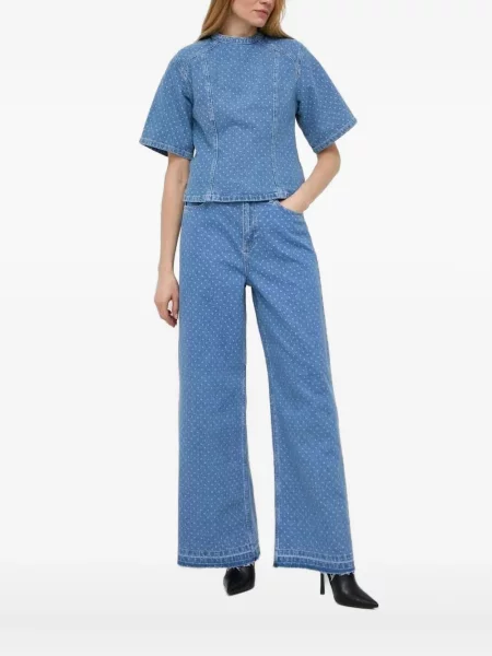 Top Custommade na točke plava